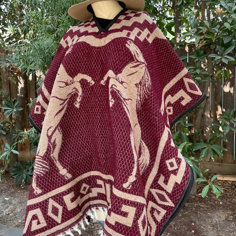 PLUS SIZE ONE SIZE Mexican Poncho